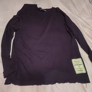 Men's ZARA Crew Neck Black Long Sleeve Shirt Size Large NASA line